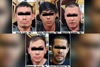 Cuatro de los cinco detenidos