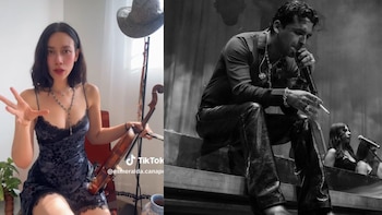 Violinista Esmeralda Camacho presume collar