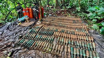 El Ejército Nacional destruyó el mayor depósito ilegal de explosivos hallado en 2026 en Tumaco