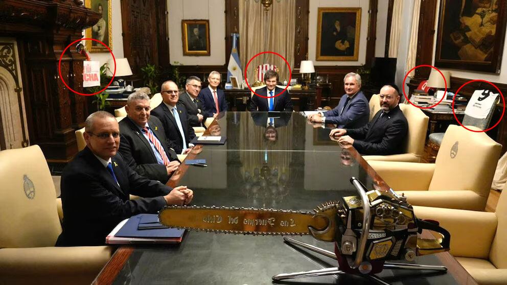 Los guiños de Milei a Estudiantes de La Plata en la reunión con el canciller de Israel