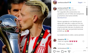 El posteo de Santiago Ascacibar