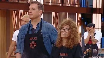 Maxi López y Esther Goris