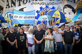 Marcha de la UOM, ATE,