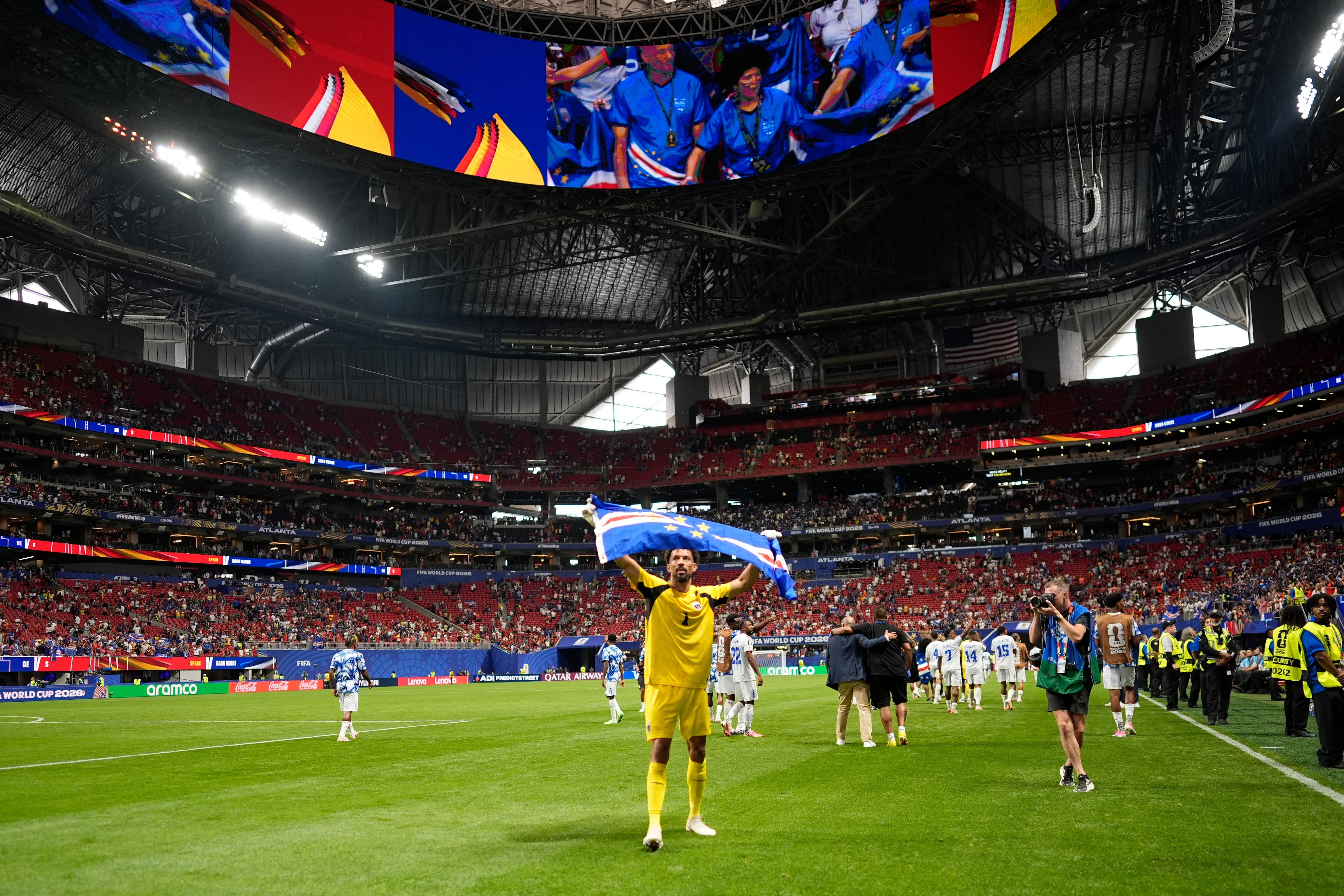 Los primeros cuatro partidos en Atlanta reunieron a más de 270.000 espectadores en el estadio durante el Mundial 2026 (AP Foto/Mike Stewart)