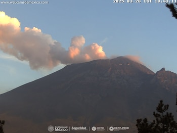 Monitoreo del Popocatépetl este 27