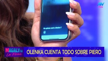Olenka Mejía muestra los chats de Piero Quispe y confirma ‘relación’ con el futbolista. Infobae Perú / Captura TV - Magaly TV La Firme