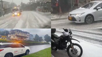 Video: fuertes lluvias y granizada
