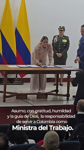 Posesión de Natalia López como ministra de Trabajo