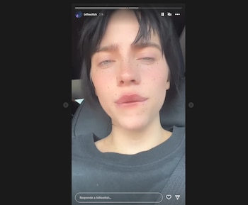 Billie Eilish es más activa