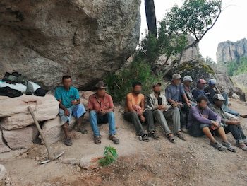Algunos de los hombres rescatados durante el operativo de julio de 2019.
Foto: Especial