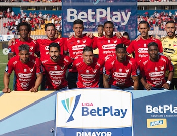 Alineación titular del Deportivo Independiente Medellín, en el duelo ante Llaneros, con Frank Fabra incluido - crédito DIM