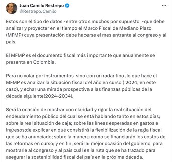 Juan Camilo Restrepo, exministro de