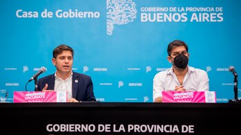 El gobernador Axel Kicillof habla
