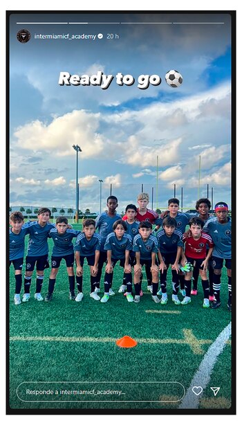 Thiago Messi inició su camino