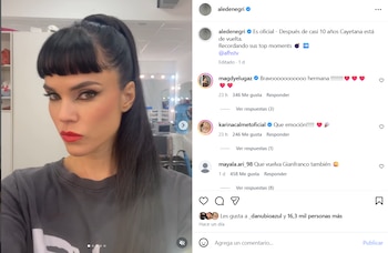 La actriz Ale Denegri se