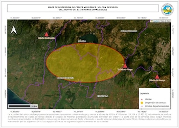 Las autoridades de salud, protección civil e INSIVUMEH sostienen el monitoreo permanente y piden seguir solo los canales oficiales sobre el Volcán de Fuego.