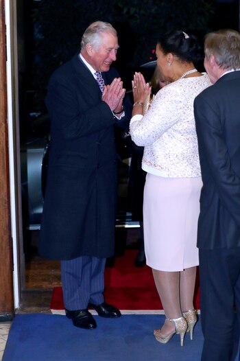 El príncipe Carlos durante un