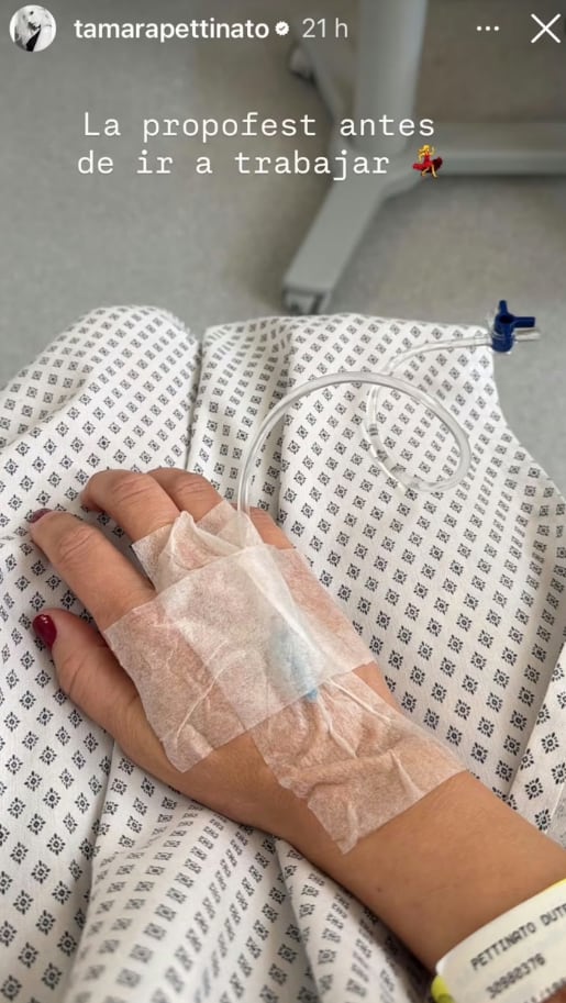 La publcación de Tamara Pettinato que preocupó a sus seguidores (Instagram)