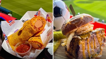 Croquetas de patata con caviar, burritos rellenos de perritos calientes y burgers con jalapeños envueltos en bacon: las comidas más locas del Mundial 2026