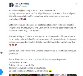 Gutiérrez presumió fotos con Tom