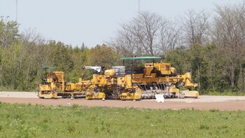 Los trabajos en la pista