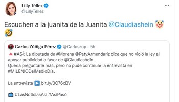 El comentario de Lilly Téllez