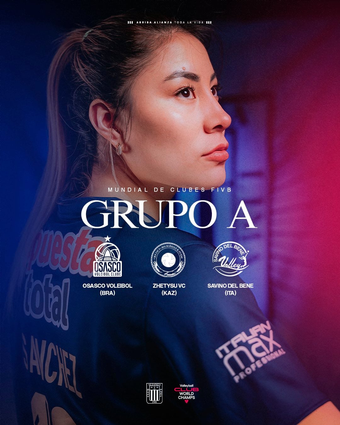 Grupo de Alianza Lima en el Mundial de Clubes de vóley 2025