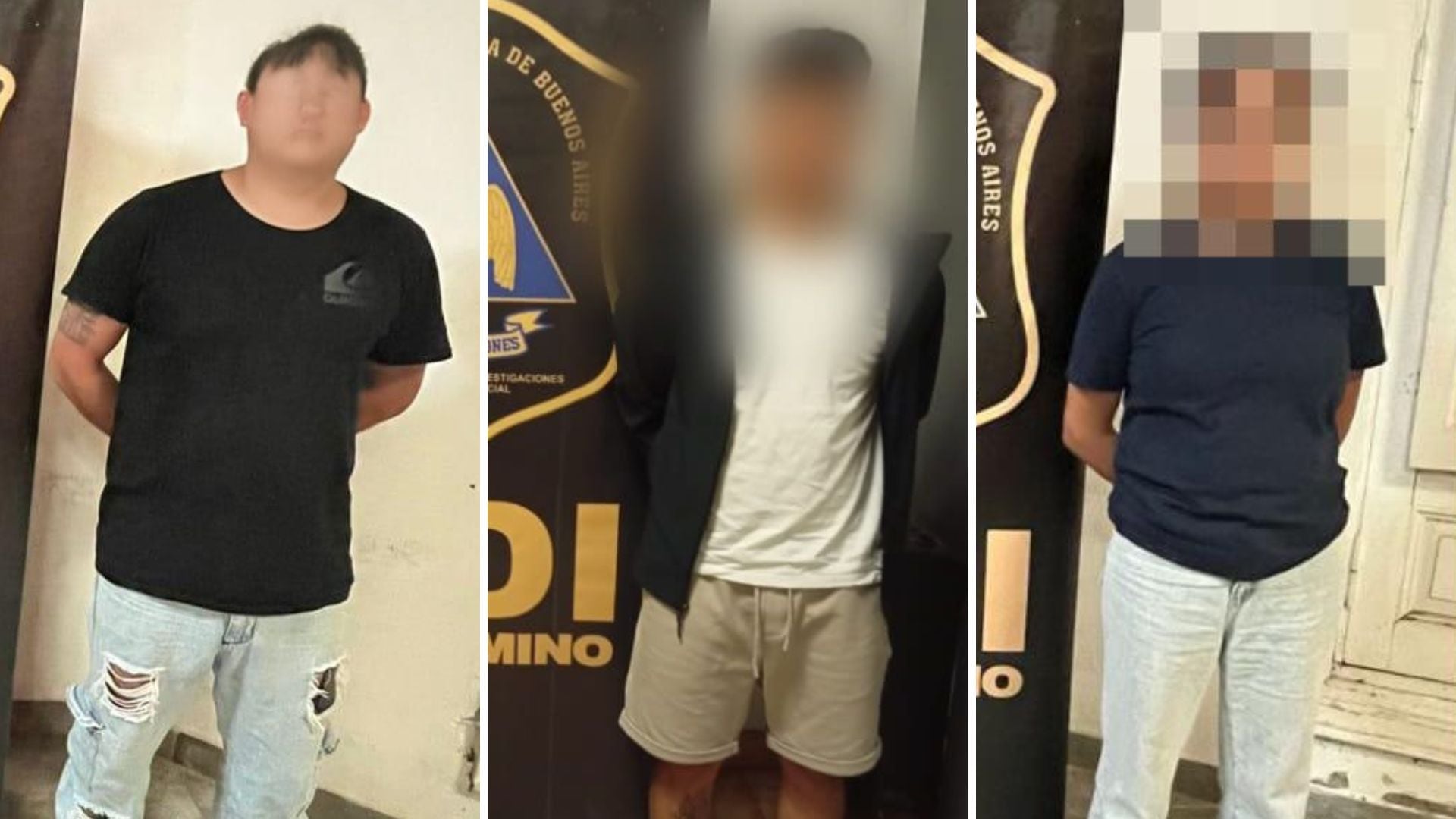 Los tres involucrados