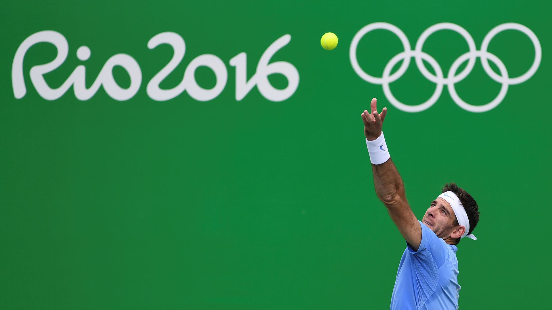 Del Potro se colgó la medalla de plata en Río 2016 (AFP)