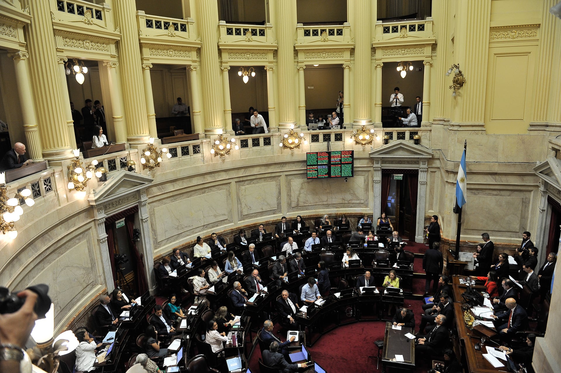 El pleno del Senado, durante una sesión extraordinaria realizada en febrero último (Fotos: Gustavo Gavotti)