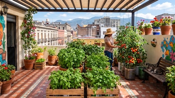 Huertos urbanos: cómo empezar a sembrar albahaca, cilantro y jitomate en maceta
