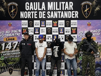 El Gaula Militar también rescató a una mujer en Norte de Santander y capturó a tres presuntos integrantes del grupo residual Estructura 33, con apoyo del CTI de la Fiscalía - crédito Gaula Militar