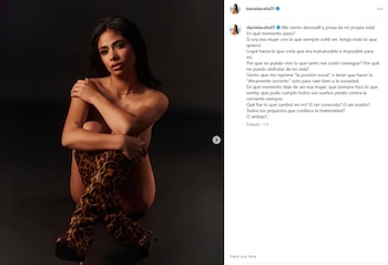 El posteo de Daniela Celis