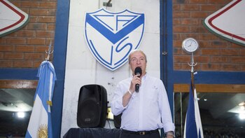 El presidente de Vélez habló