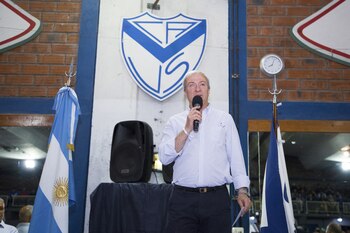 El presidente de Vélez, Fabián