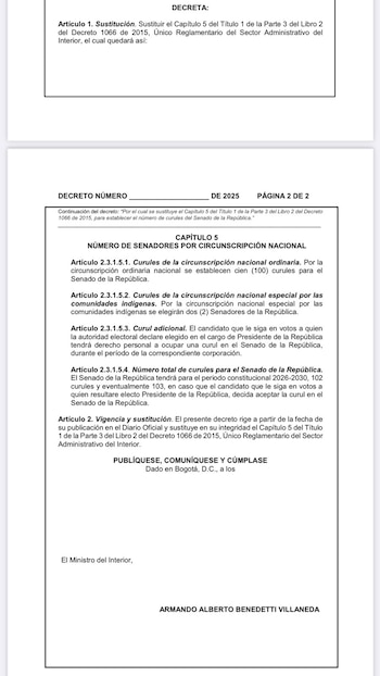 Con la entrada en vigor