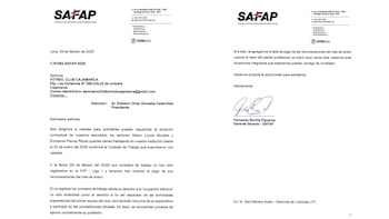 La carta de SAFAP a
