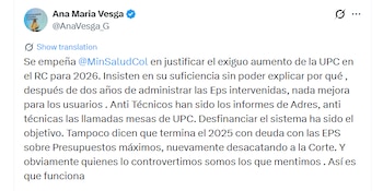 La presidenta de Acemi criticó