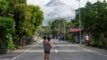 La erupción del volcán Mayon en