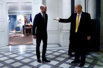 El príncipe William y Trump