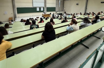 Un examen para opositores. (Europa Press)