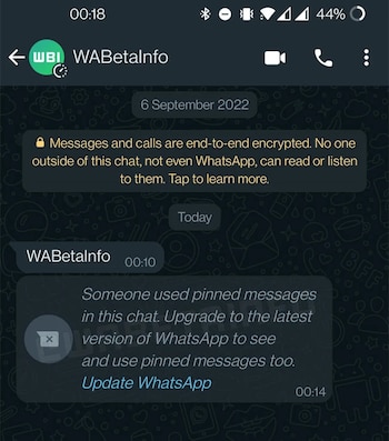 La aplicación está preparando la