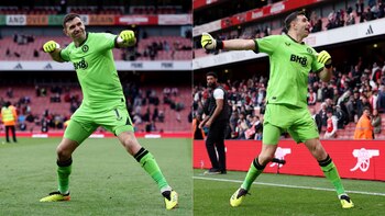 Dibu Martínez viene de ser