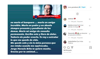 El conmovedor posteo de El