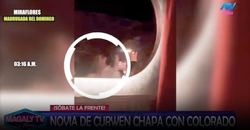 Carla Campos, pareja de Curwen: video la muestra bailando muy cerca de otro hombre en una discoteca, ¿se besaron? Captura: Magaly TV La Firme.