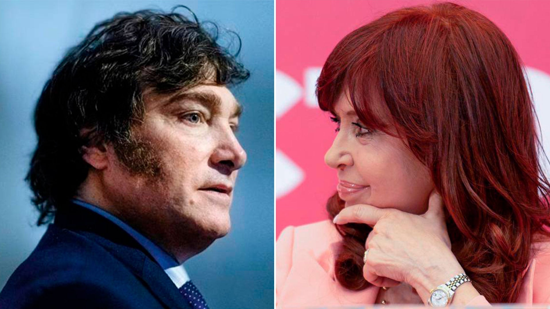 Javier Milei y Cristina Kirchner