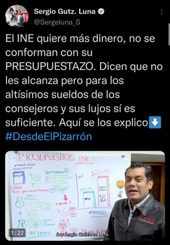 Sergio Gutiérrez Luna explicó el