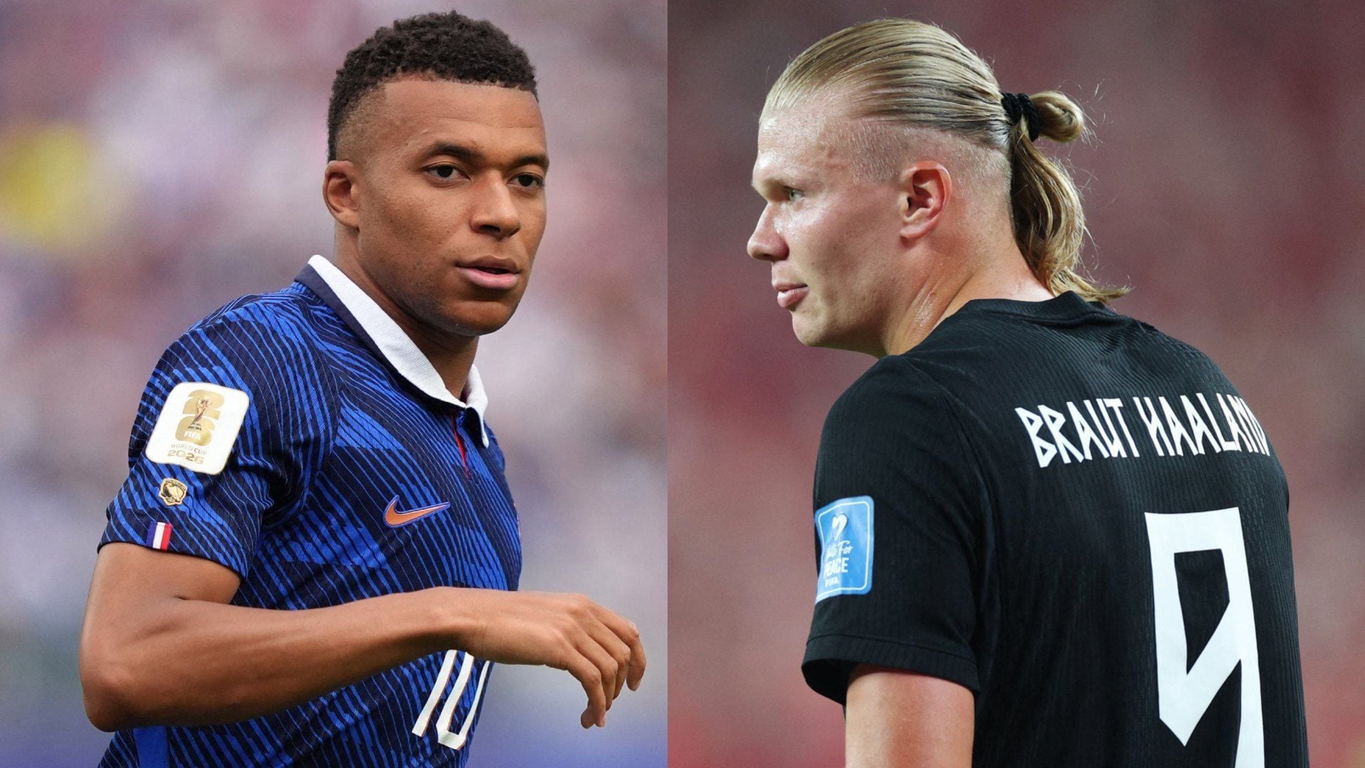 Mbappé y Haaland, cara a cara en la Copa del Mundo 2026. - Crédito: AFP