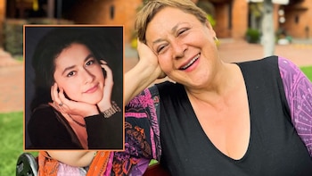 Así lucía Alina Lozano cuando