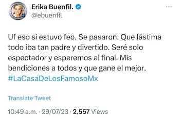 Este fue el tuit que